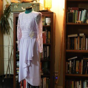 Vintage | purple lace dress